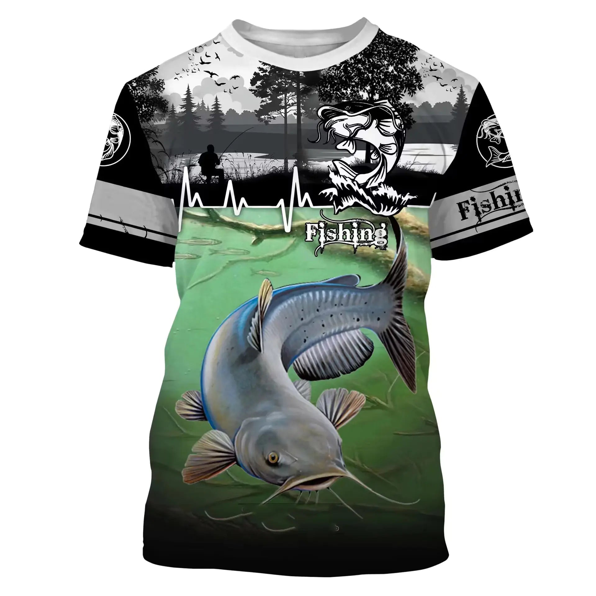 🎣 Fishing Printed T-Shirt ☀️