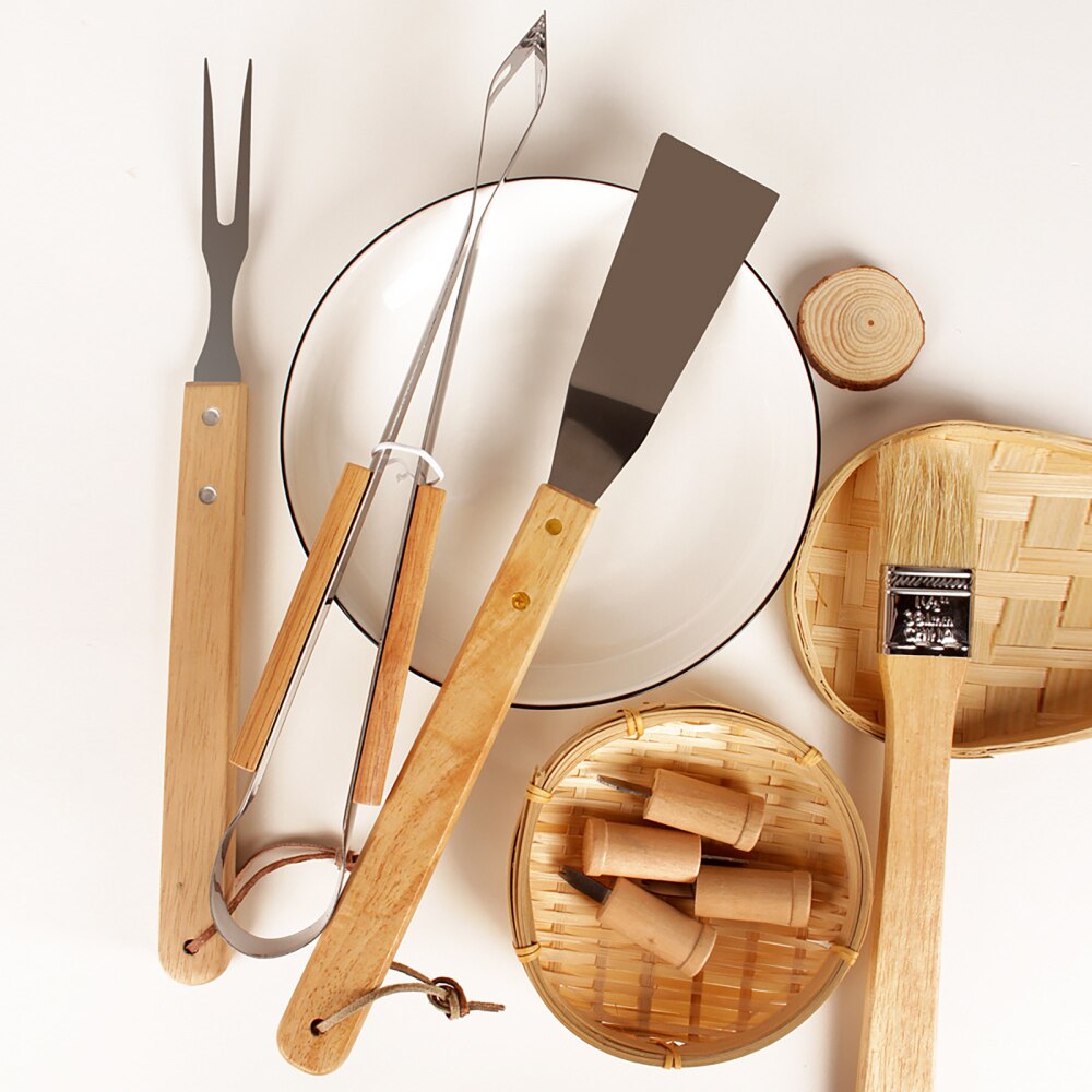🔥 Portable Outdoor Camping BBQ Tool Set 🏕️🍗