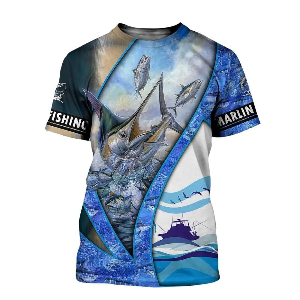 🎣 Fishing Printed T-Shirt ☀️