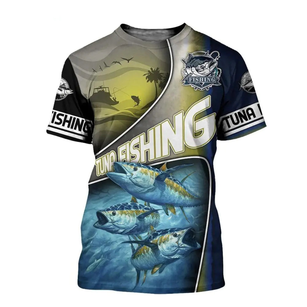 🎣 Fishing Printed T-Shirt ☀️