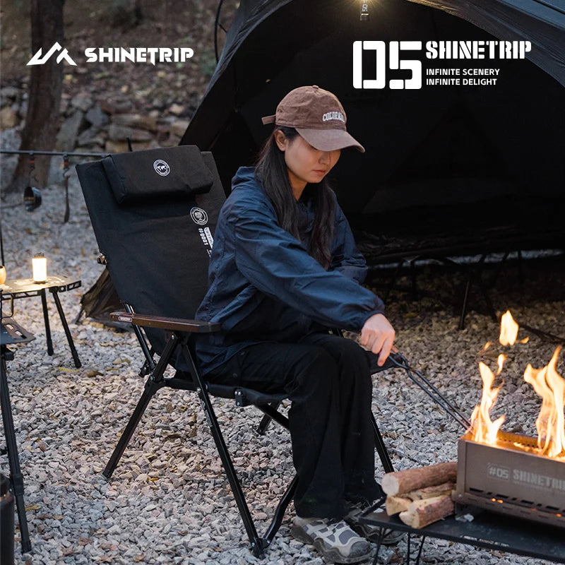 🪑 ShineTrip Adjustable Folding Chair, Comfort Meets Adventure 🎣🏕️