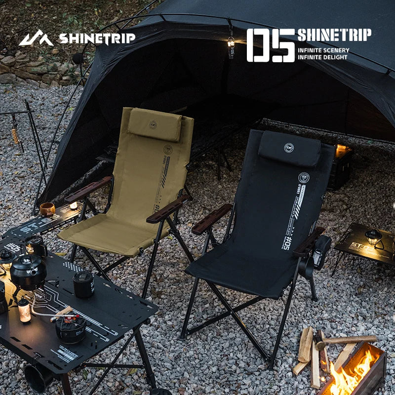 🪑 ShineTrip Adjustable Folding Chair, Comfort Meets Adventure 🎣🏕️