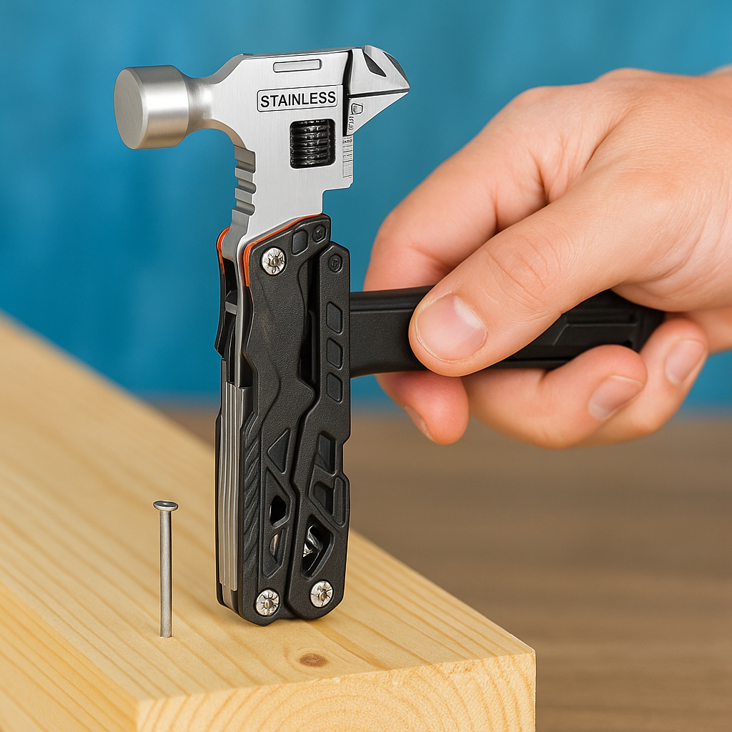 🔧 Universal Folding Pliers Hammer 18-in-1 – Built for the Bush, Ready for Anything! 🏕️