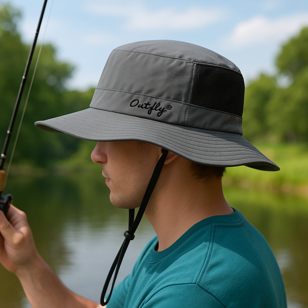 Foldable Wide Brim Sun Hat for Hiking and Fishing