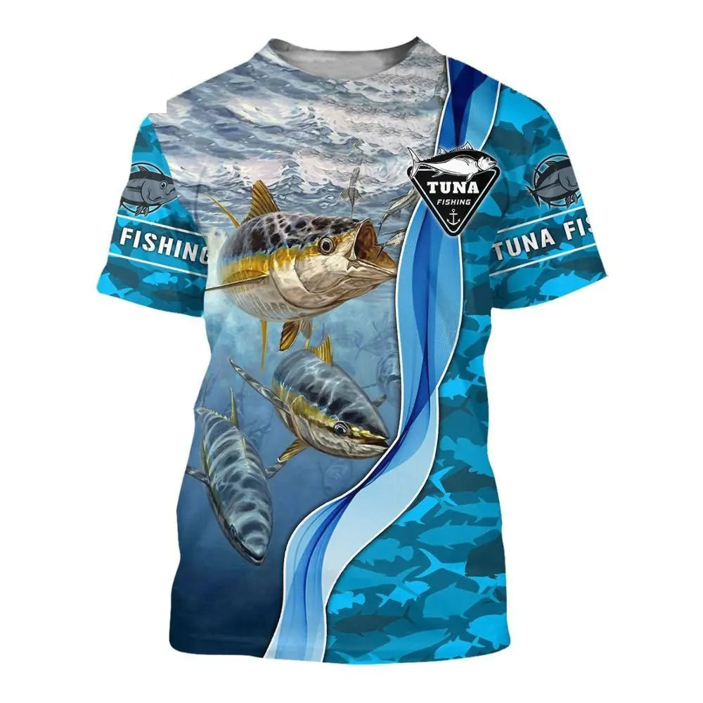 🎣 Fishing Printed T-Shirt ☀️