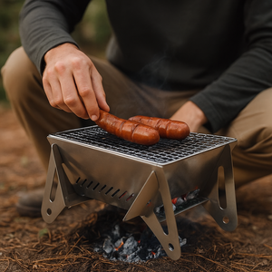 Foldable Outdoor Stainless Steel Stove Grill