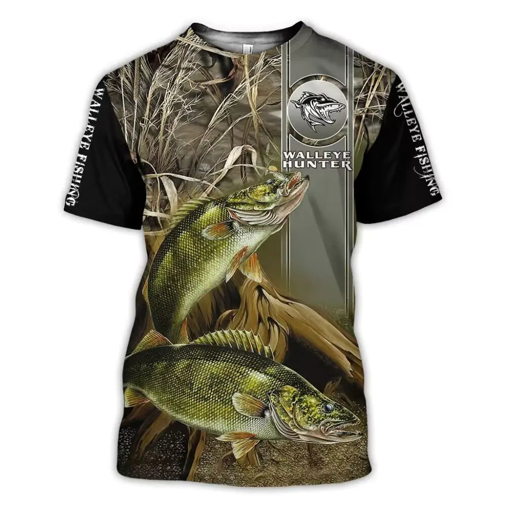 🎣 Fishing Printed T-Shirt ☀️