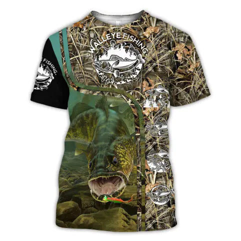 🎣 Fishing Printed T-Shirt ☀️