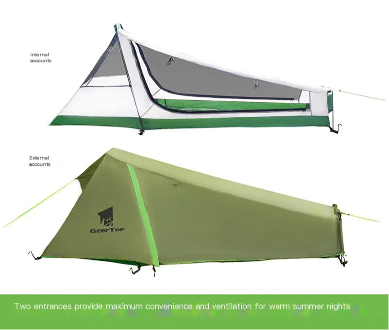 Pyramid Tent for Outdoor Camping
